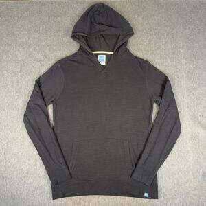 Jason Scott Hoodie Mens Large Gray V Neck Lightweight Kangaroo Pocket Pullover